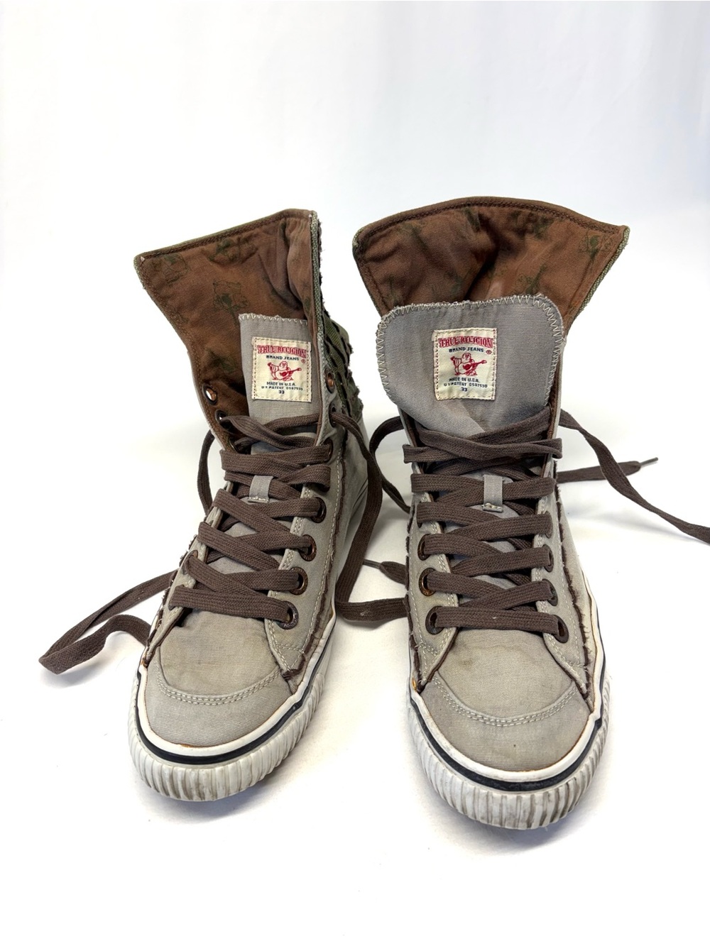 True Religion Hanabel T-Canvas Men's High-Top Sneakers Size 11